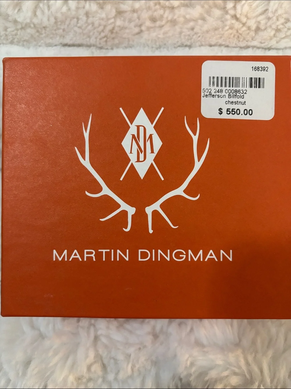 Martin Dingman Chestnut Genuine Alligator wallet. Perfect condition with box .